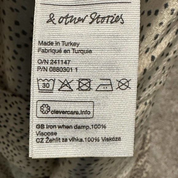 & Other Stories Cream Polka Dot Blouse - Picture 9 of 9